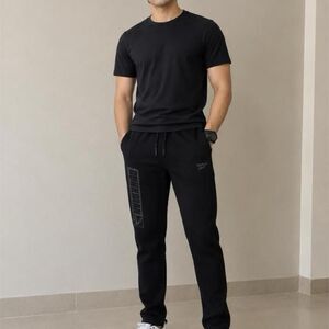 Reebok Men's Black Joggers-tracksuits